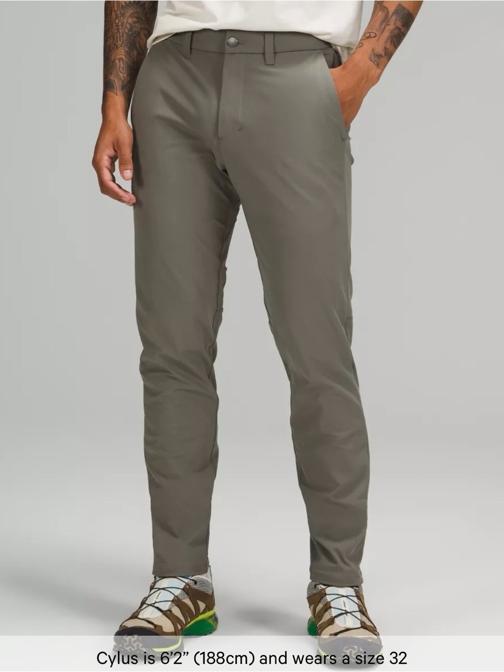 NWOT Lululemon ABC Slim-Fit Trouser Stretch Cotton VersaTwill 32 X 30
